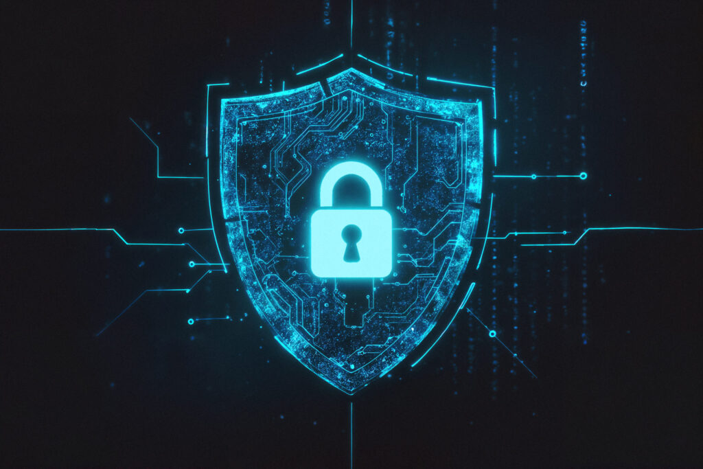 it-guru-cybersicherheitsschild-mit-schloss